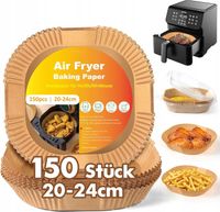 Papier do pieczenia frytkownicy beztłuszczowej wsad AirFryer 20-24cm 150szt