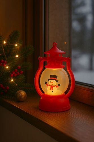 LAMPION 12,6 CM LED BAŁWANEK ŚWIECZNIK OZDOBA na Arena.pl