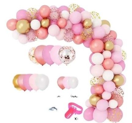 BALONY NA URODZINY ZESTAW BALONÓW MIX 100SZT ŚLUB PARTY na Arena.pl