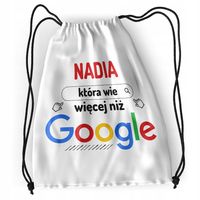 Plecak Dla Nadii Sportowy Szkolny Worek Torba Z Nadrukiem Ze Zdjęciem