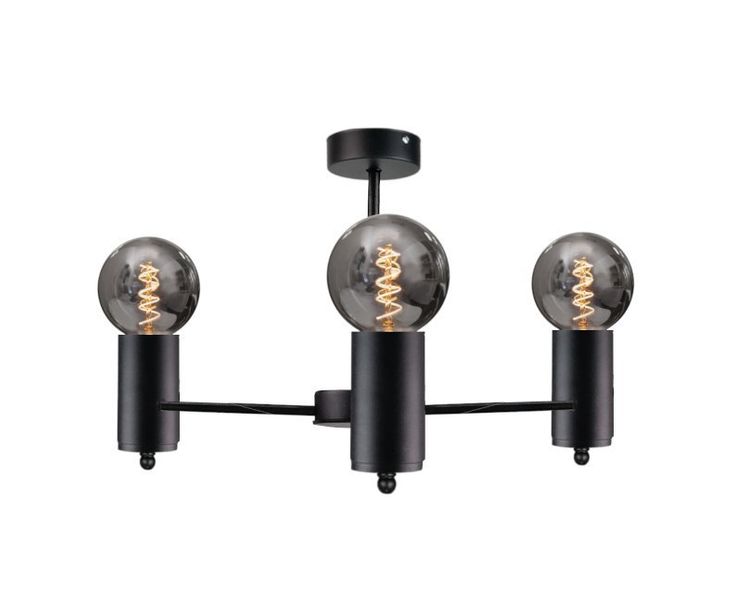 Lampa sufitowa 3xE27 ARDE BLACK zdjęcie 1
