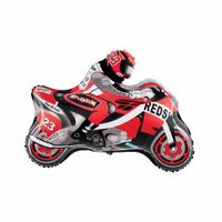 Balon foliowy Motocykl Motor czerwony ścigacz 66x53 cm urodziny
