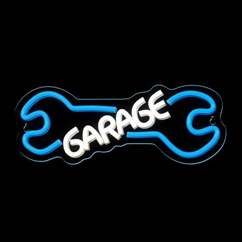 Neon PLEXI LED GARAGE błękit biały NNE22 Neolia na Arena.pl