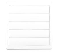 kratka wentylacyjna z żaluzją grawitac. 170*170,fi 120 biały - rx 02-304