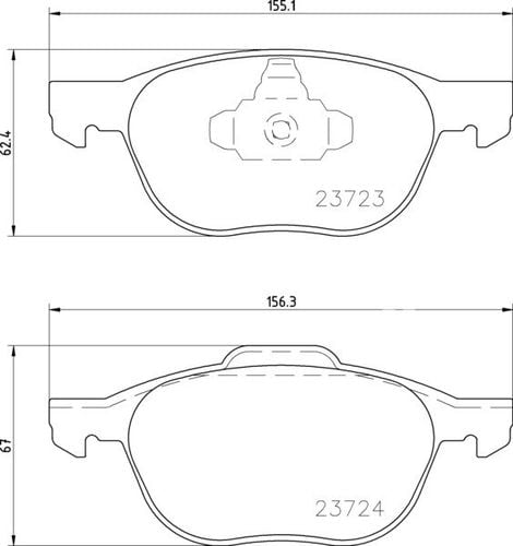 TEXTAR KLOCKI HAMULCOWE PRZÓD FORD FOCUS III MK3 na Arena.pl
