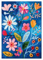 Plakat kwiaty abstrakcja 70x100 cm