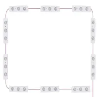 Lampki do lustra toaletki led zestaw 10 sztuk usb 3 barwy światła