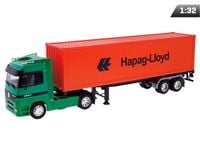 Model 1:32, Mercedes-Benz Actros z kontenerem, ciągnik zielony