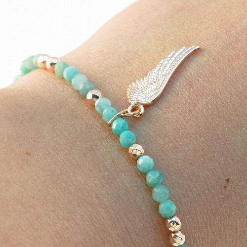 "Bransoletka AMAZONIT HEMATYT 925" na Arena.pl