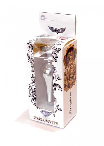 plug jewellery silver butt plug  clear na Arena.pl