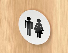 PRZYKLEJANE OZNACZENIE NA DRZWI TOALETA WC STAL na Arena.pl