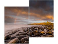 80X70CM ZAMEK DUNSTANBURGH JONATHAN COMBE DUO OBRAZ