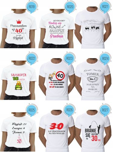 Koszulka urodzinowa JESTEM LEPSZA Z WINEM na Arena.pl