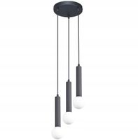 Lampa sufitowa, wisząca czarna do salonu, jadalni, kuchni - FILANO 3