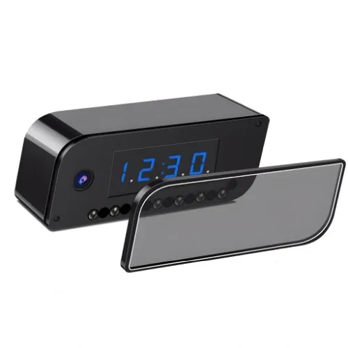 ZEGAR Z UKRYTA MINI KAMERA SZPIEGOWSKA WiFi BUDZIK na Arena.pl