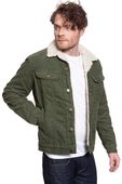 KURTKA ZIMOWA LEE SHERPA JACKET OLIVE GREEN L87AQM25 2XL