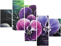 100 75CM OBRAZ 5 ELEM STORCZYK STAWEM ŚCIENNY