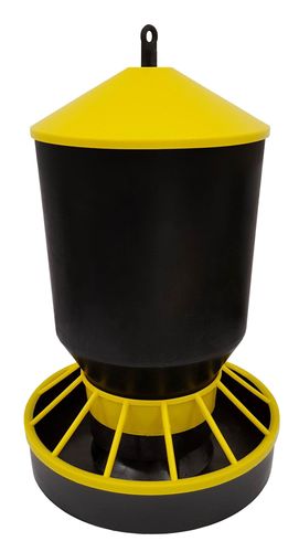 Karmidło zasypowe, automatyczne, 10 kg, czarno - żółte na Arena.pl