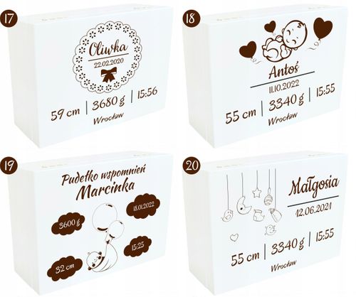 Pudełko Wspomnień Prezent Chrzest Roczek Urodziny na Arena.pl