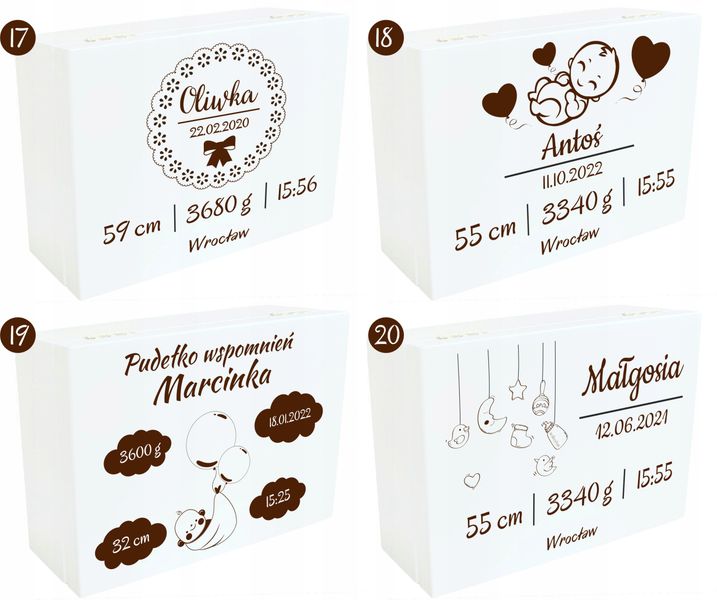 Pudełko Wspomnień Prezent Chrzest Roczek Urodziny zdjęcie 7