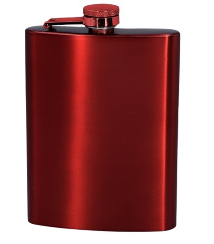 Piersiówka Stal Nierdzewna 240 ml w Kolorze Czerwonym 8 OZ Gentelo na Arena.pl