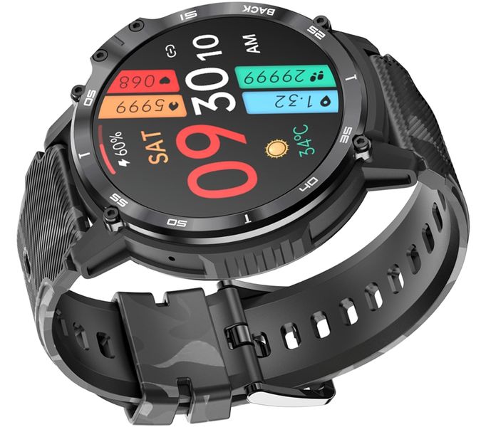 smartwatch męski rubicon rncf08 black/moro smarub232 zdjęcie 3