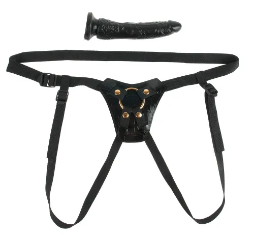 pipedream fetish fantasy gold system z wyjmowanym elementem, złoty pasek na Arena.pl