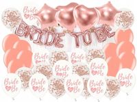 BALONY Bride to Be w Zestaw na WIECZÓR PANIEŃSKI komplet dekoracja z baner