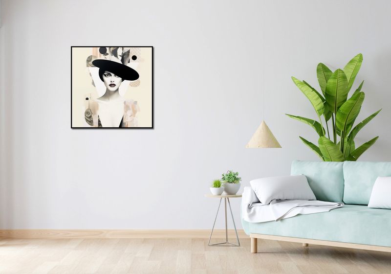 Plakat 70x70cm Portret en Décalage zdjęcie 4
