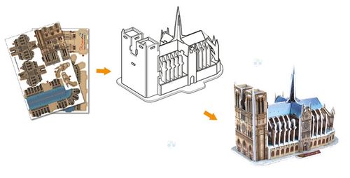 PUZZLE 3D KATEDRA NOTRE DAME na Arena.pl