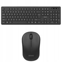 Zestaw Mysz i Klawiatura Bezprzewodowa SAVIO, Zestaw biurowy SAVKBCMB-02