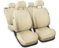 Uniwersalne skórzane pokrowce MODERN MP-3 BEŻOWE do ROVER 75