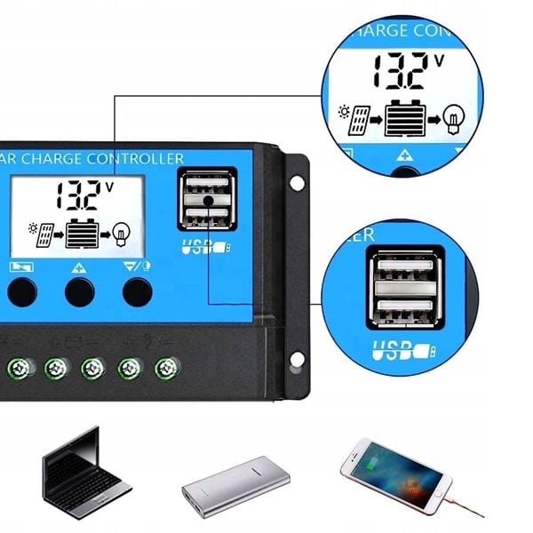 REGULATOR ŁADOWANIA KONTROLER SOLARNY 12V zdjęcie 5