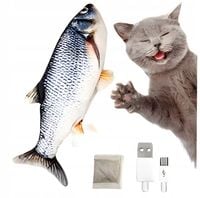 Zabawki Dla Kota Elektryczna Ryba Skacząca Zabawka Dla Kota + Kocimietka