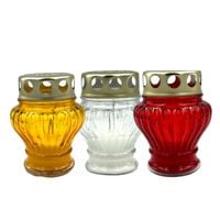 Znicz Szklany Bardzo Ładny Tradycyjny Mix Kolorów Pakiet 20SZT !