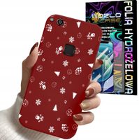 ETUI DO HUAWEI P9 LITE 2016 - ŚWIĄTECZNE WZORY CHOINKA MIKOŁAJ + FOLIA