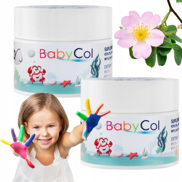 2x BabyCol COLWAY Dla Dzieci - Kolagen Rybi, Wit D3, C, K2 - 60 Pastylek zdjęcie 1