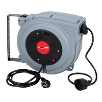 Przedłużacz bębnowy z automatycznym zwijaniem kabla HOLZMANN 230V zwijacz