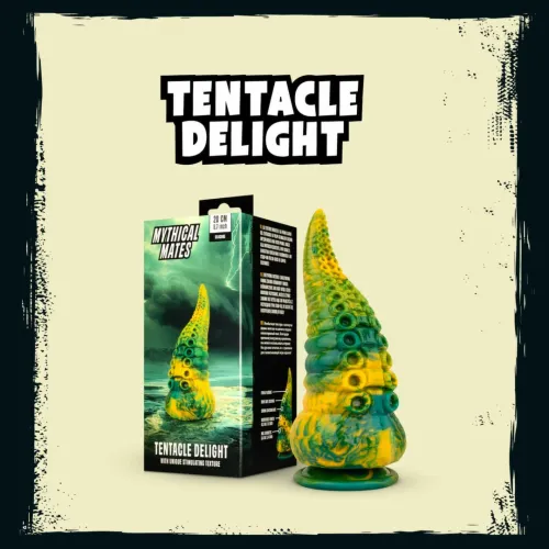mythical mates tentacle delight green & yellow - model anatomiczny 22 cm na Arena.pl
