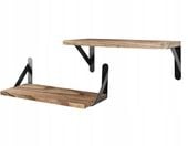 Półka drewniana ścienna na książki dekoracje wisząca 42cm