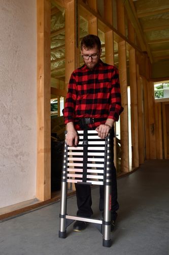 Drabina teleskopowa 11 stopni przystawna składana antypoślizgowa 3,2 m na Arena.pl