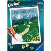 CREART. MALOWANIE PO NUMERACH. SERIA C. SZWAJCARIA KRAJOBRAZ