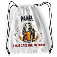 Plecak Dla Pawła Sportowy Szkolny Worek Torba Z Nadrukiem Ze Zdjęciem
