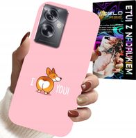 ETUI DO OPPO A79 5G - ŚMIESZNE WZORY I LOVE YOU PIESEK OBUDOWA