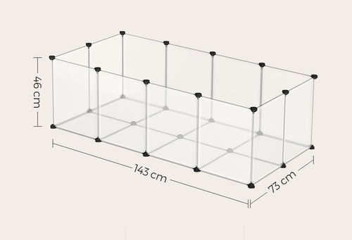 Modułowa Zagroda Kojec Wybieg dla Małych Zwierząt Gryzoni Chomika Świnki na Arena.pl