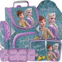 DUŻY TORNISTER SZKOLNY KRAINA LODU KOMPLET 3w1