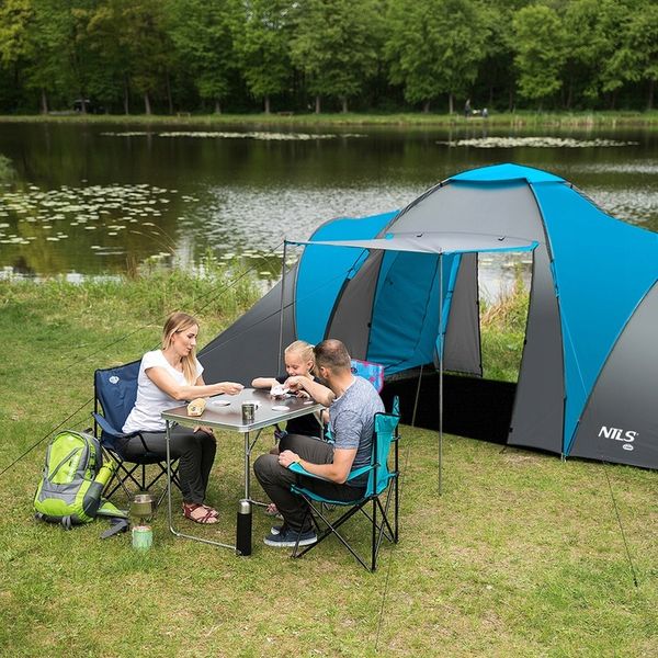 NILS Namiot Turystyczny Kempingowy 6 Osobowy Wodoodporny + Pokrowiec zdjęcie 10