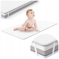 Ochraniacz na Materac 120x60 Wodoodporny 100% Antyalergiczny Oddychający