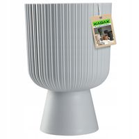 KADAX Doniczka Osłonka Kwietnik Gazon 18cm Szara