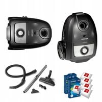 Odkurzacz workowy Concept 700W czarny Metalowa rura Regulacja GRATIS